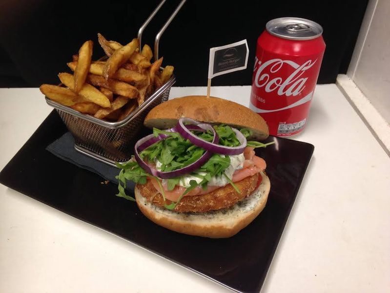 menu dans un restaurant Beauty Burger