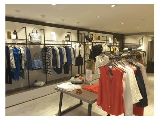 Aménagement intérieur boutique mode Sienna Si